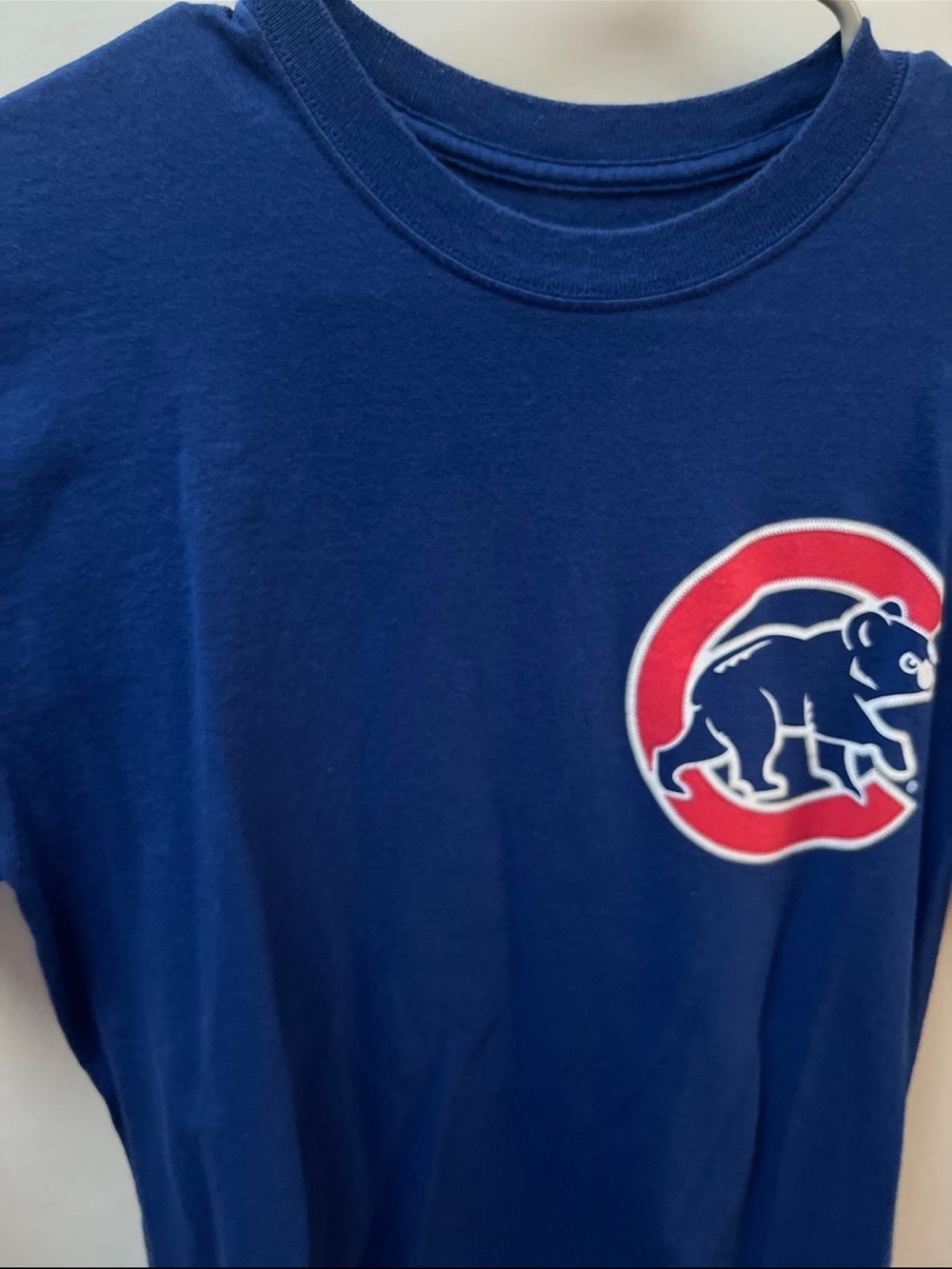 Chicago Cubs Javier Báez #9 Majestic T-Shirt Size Medium Blue MLB Baseball Tee - Picture 4 of 7